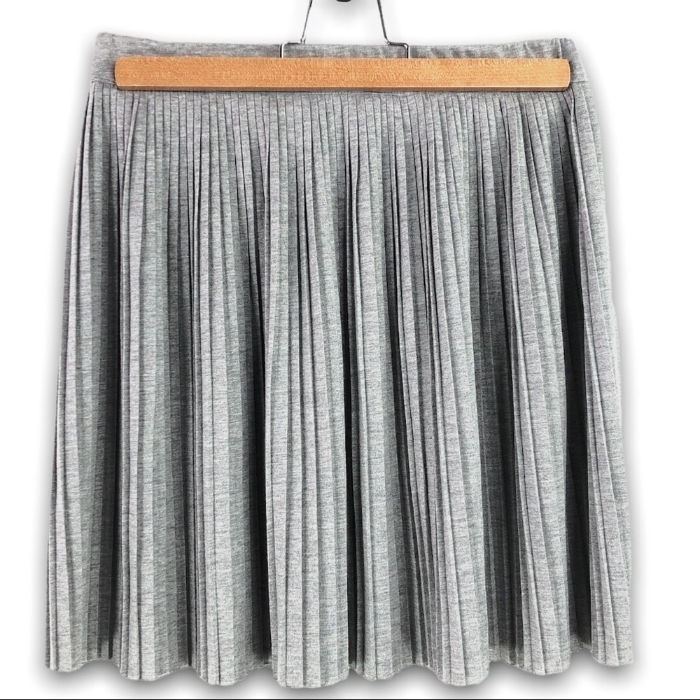 Sundance - Pleated Heathered Grey Mini Skirt - XS